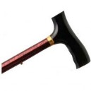 Travel Folding Cane Red Marble 